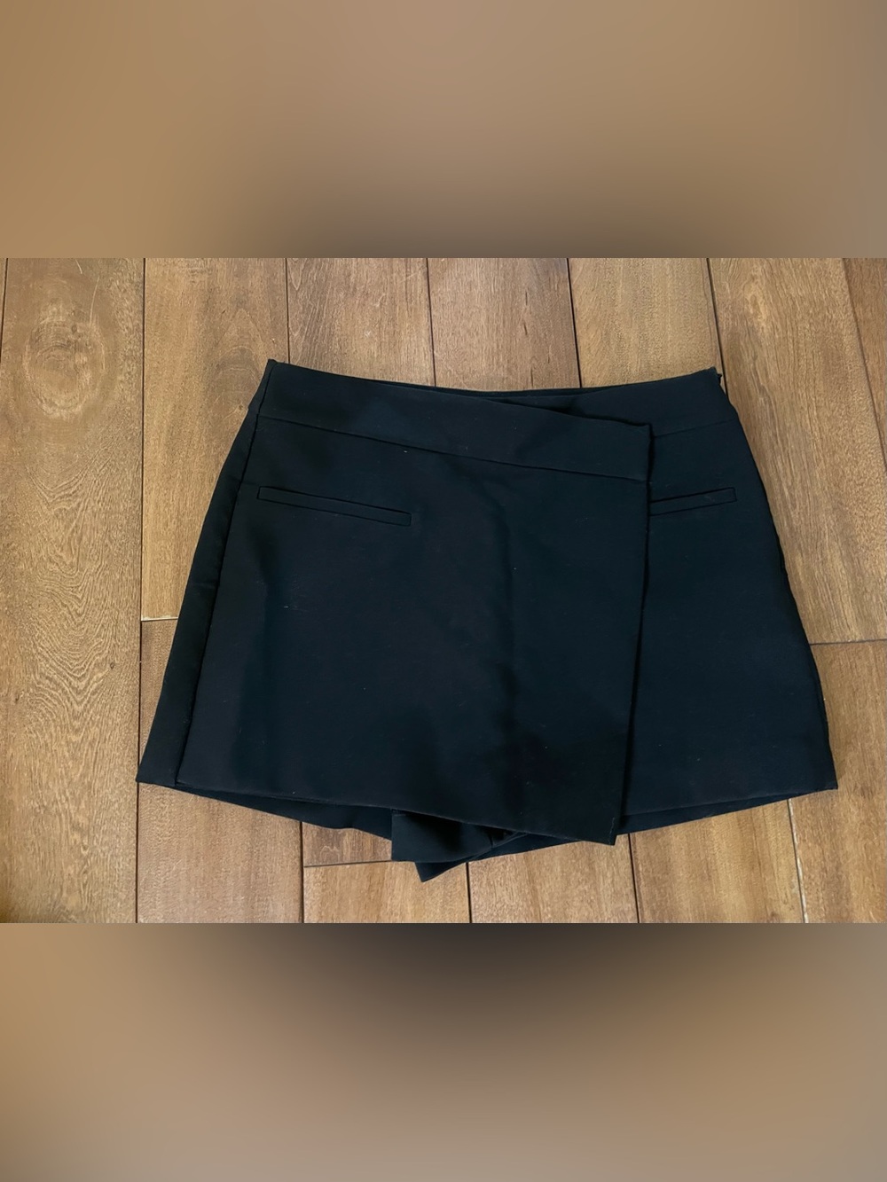 Black Women's Skort - Sleek Wrap Front